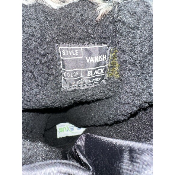 NEW Spring Step Womens Size 10.5-11 EU 42 Vanish Black Faux Fur Winter Snow Boot - Picture 8 of 8